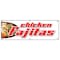 Signmission CHICKEN FAJITAS BANNER SIGN beef steak mexican tex-mex food tortillas salsa B-72 Chicken Fajitas - alternate 1